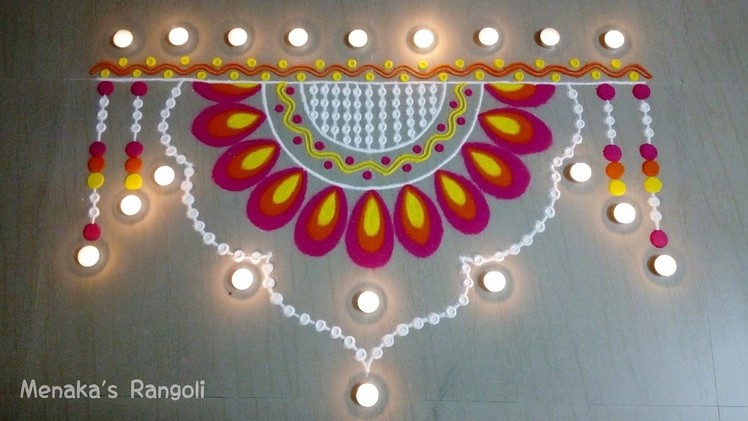 Door Rangoli Design For Diwali