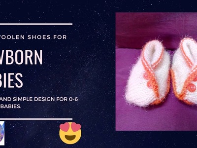 Easy woolen socks for newborn babies(0-6 months)|hindi