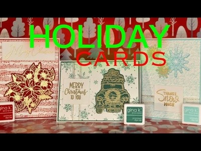 Embossed Die Cut Holiday Cards