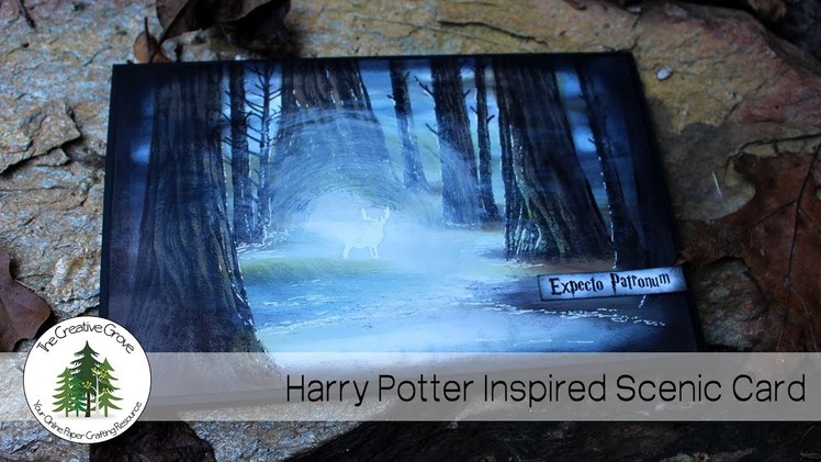 Expecto Patronum - Harry Potter Inspired Scenic Card