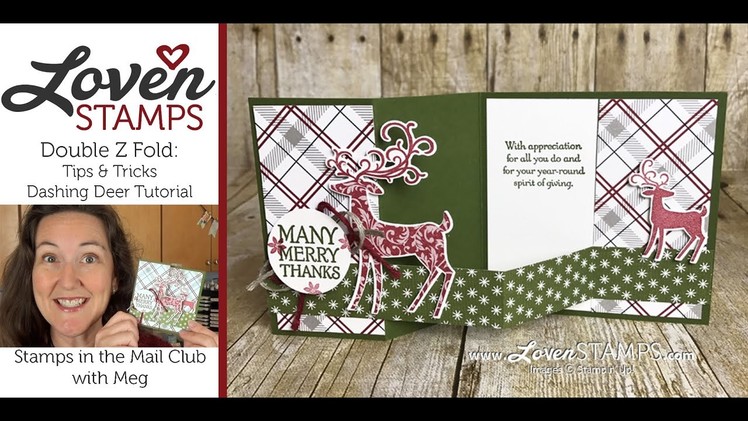 Fancy Folds Made Simple: Double Z Fold Card Tutorial with Dashing Deer