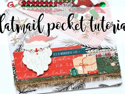 Flatmail Pocket Tutorial- Merry Days | HAPPY MAIL IDEAS | Serena Bee Creative