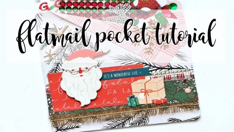 Flatmail Pocket Tutorial- Merry Days | HAPPY MAIL IDEAS | Serena Bee Creative