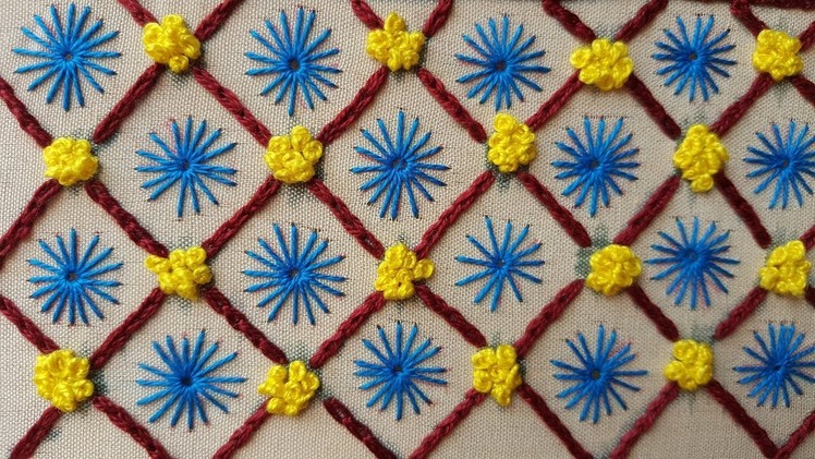 Hand Embroidery Design All Over Decorative (#3) stitch work