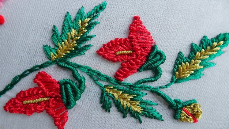 Hand Embroidery flowers | hand embroidery for Dress