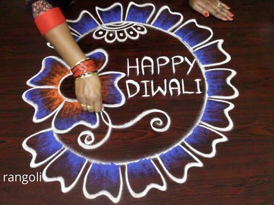 Happy Diwali 2018 rangoli and kolam by easy rangoli Suneetha || Deepavali muggulu