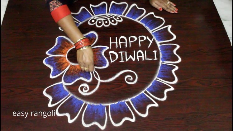 Happy Diwali 2018 rangoli and kolam by easy rangoli Suneetha || Deepavali muggulu