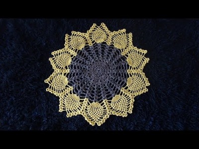 How to Crochet a Sunflower Doily Pattern #781│by ThePatternFamily