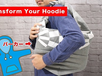 How to Fold Your Hoodie Into a Laptop Bag