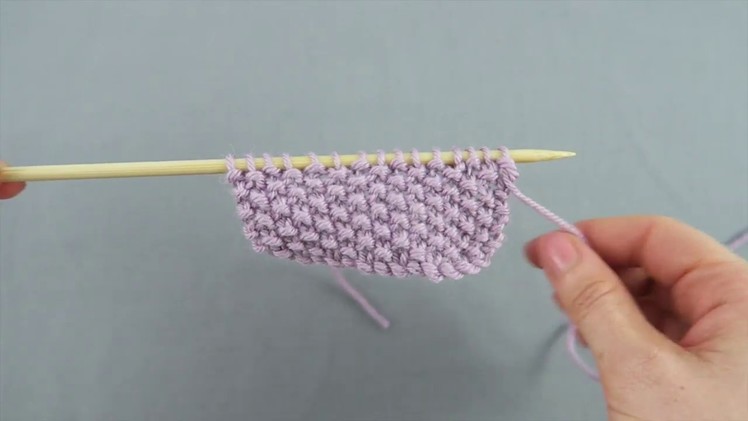 How to knit Moss Stitch