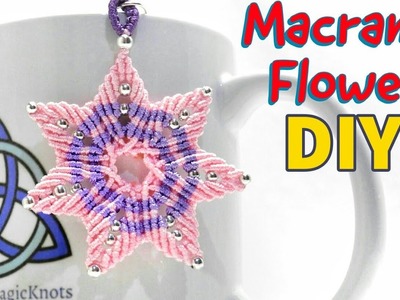 HOW TO Macrame Flower Mandala | Easy Flower DIY
