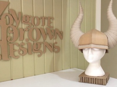 How to make a Cardboard Viking Helmet with Horns