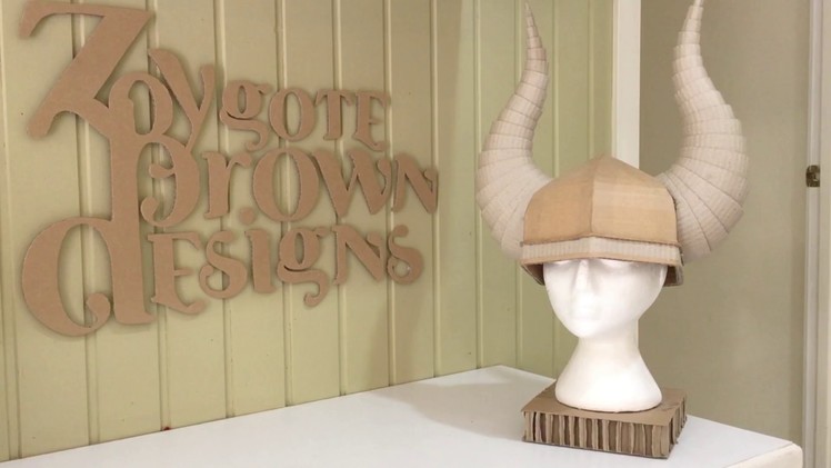 How to make a Cardboard Viking Helmet with Horns