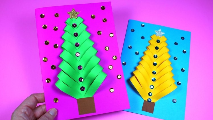 How to Make a Christmas Tree Card | Christmas Card Idea