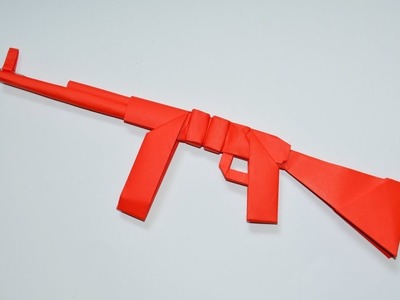 How to make a paper AK 47 - origami