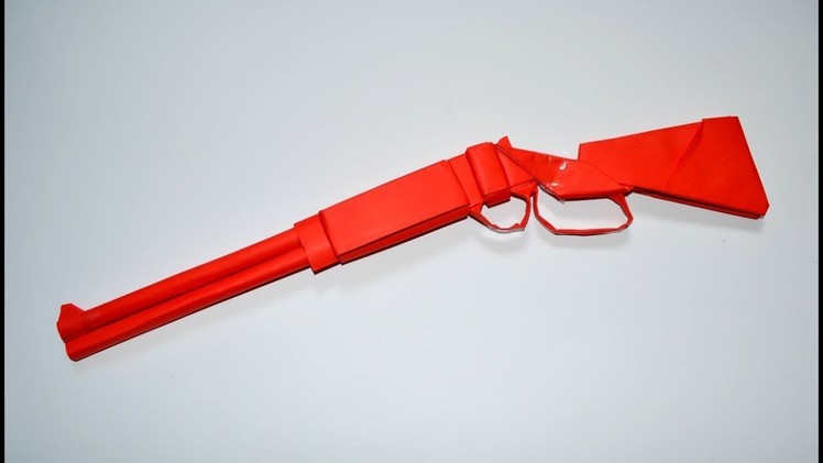 How to make a paper gun - winchester - DIY