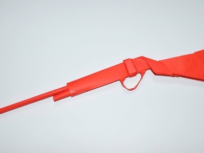 How to make a paper gun - paper rifle - origami