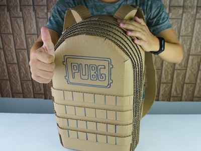 How to make a PUBG level 3 Backpack From Cardboard | DIY By King OF Crafts