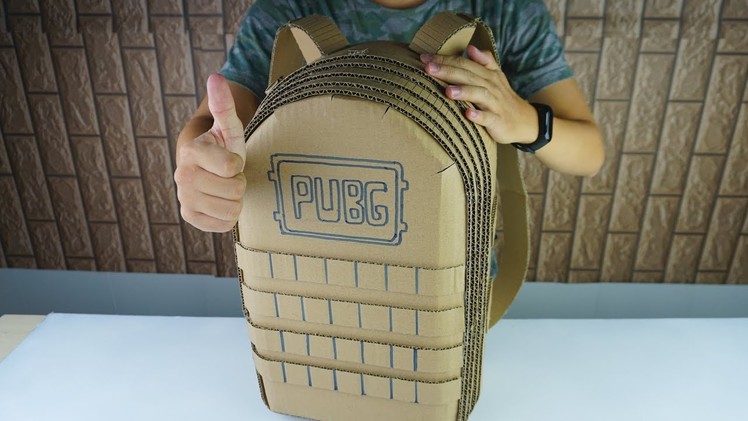 How to make a PUBG level 3 Backpack From Cardboard | DIY By King OF Crafts