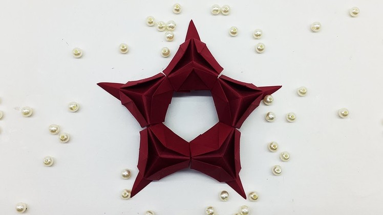 How to Make Paper Star for Christmas Decoration | DIY Paper Stars making instructions