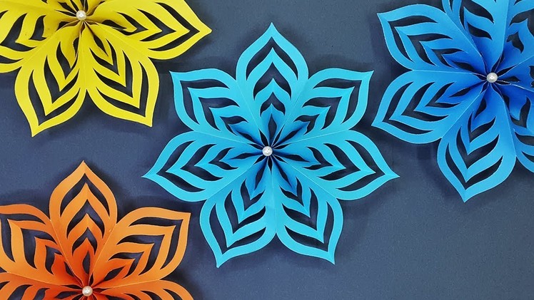 How to Make Paper Stars for Christmas Decoration | DIY Christmas Snowflakes