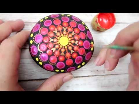 How To Paint Dot Mandalas Beginners Stone Design