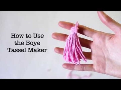 How to Use the Boye Tassle Maker