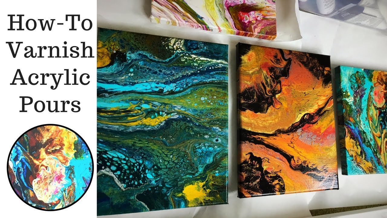 How To Varnish Acrylic Pouring with Minwax Polycrylic