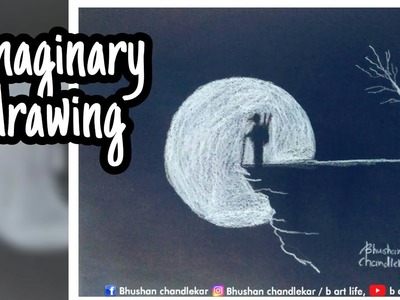 Imaginary drawing|white pencil on black paper|drawing tutorial|bhushanchandlekar