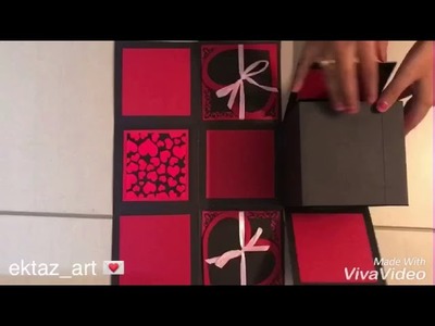 Infinity Box | 6 folds | Red & Black theme | Ektaz Art