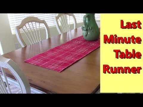 Last Minute Table Runner