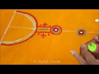 Latest Kutch work design making at home chala  easygaa intloney stylish trends