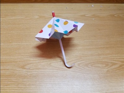 Make Folding Umbrella with Paper.Very Easy Craft Project 2018 (origami art)