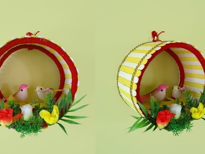 Making Bird Nest | Newpaper reuse idea | Best out of waste crafts
