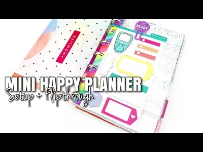 MINI HAPPY Planner Peace! SETUP + Flipthrough | At Home With Quita