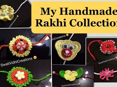 My handmade Rakhi collection || Indian SAHM Swati || Indian Festival || Crocheted Rakhi || BLusmSG