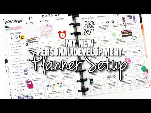My NEW Personal Development Setup + Showing You My FIRST SPREAD | At Home With Quita