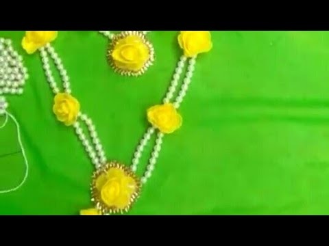 New yellow flower jewellery making at home with new style