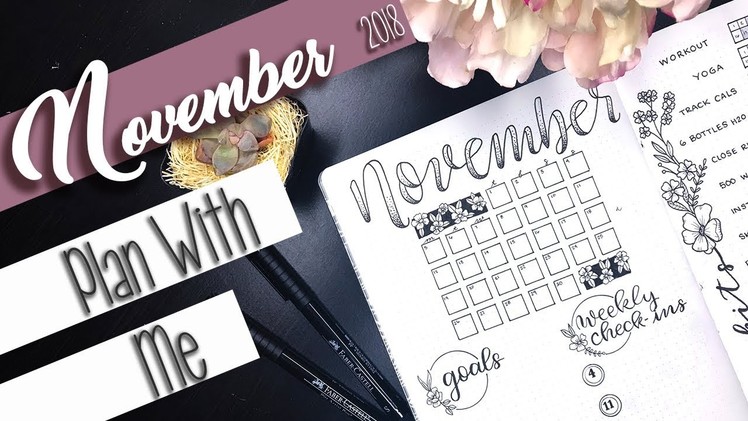 November Plan With Me | Bullet Journal Setup