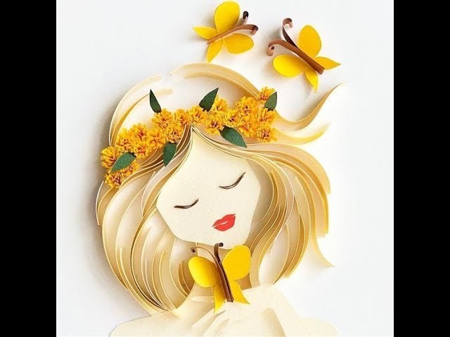 Paper Quilling Wall decorative craft ideas
