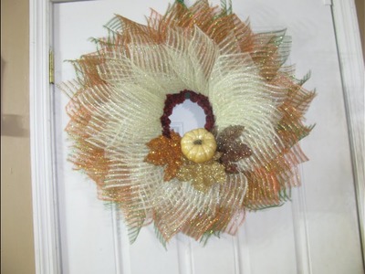 Part 1 of 2 Fall Elegant Laser eyelash Flower wreath