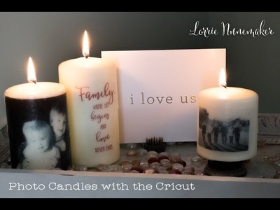 Photo Candles with the Cricut