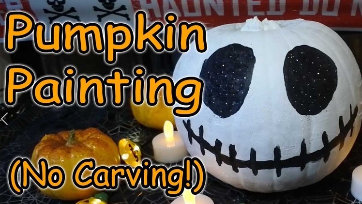 ???? Pumpkin Painting.Decorating  |  No Carving! ????