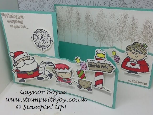 Santa's Workshop Double Z Fold Card Stampin' Up!