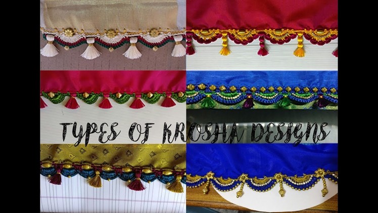 Saree Pallu Kuchu - tassels for saree pallu- saree pallu kuchu designs and saree tassels