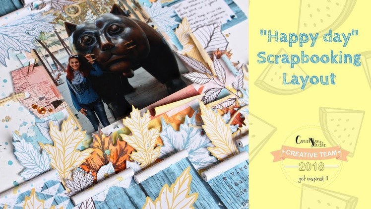 Scrapbooking layout #011. Tutorial. "Happy Day"