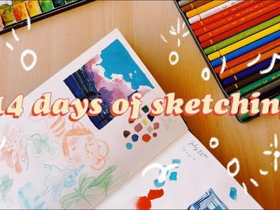 Sketchbook 4: 14 Day Sketchbook Challenge - 10 SPEEDPAINTS  -