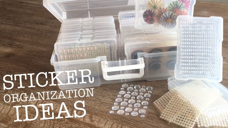 Sticker Organization Ideas | Sticker Organization for gems, jewels and embellishments PART 2