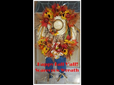 Tricia's Creations: Fall Scarecrow Wreath Dollar Tree Items
