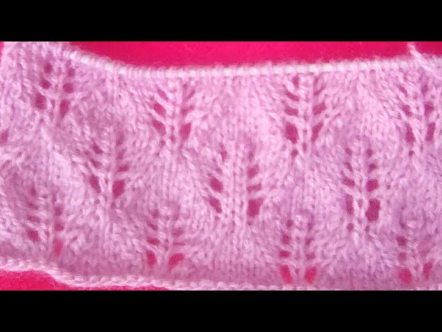 Tuto tricot : point de fougère au tricot